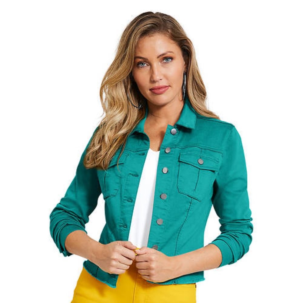 Cute Turquoise Denim Jacket